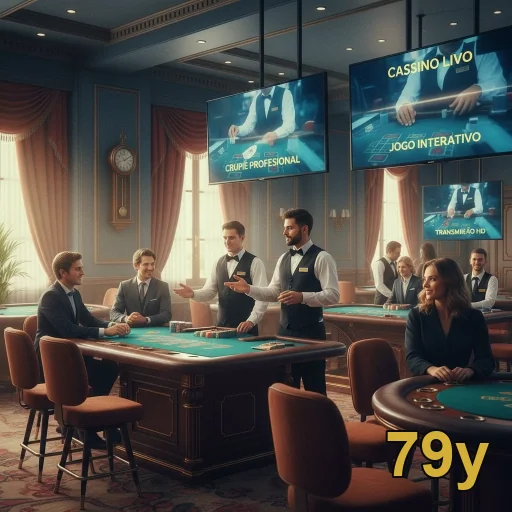 Jogadores em mesa de cassino no aplicativo 79y.