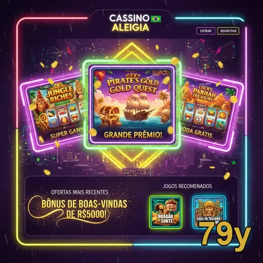 Interface da 79y destacando jogos e prêmios VIP.