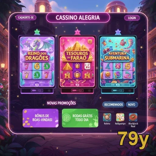 interface do cassino Alegria no 79y com slots interativos