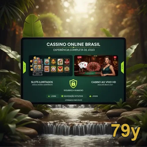 Tela do 79y destacando cassinos e segurança em jogos.