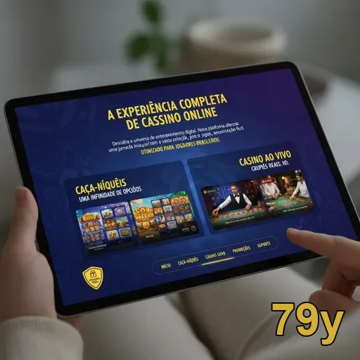 Interface do site 79y mostrando jogos e ofertas VIP.