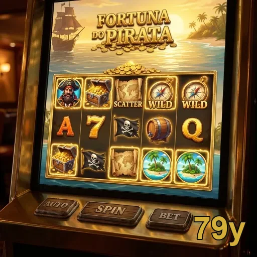 Interface do jogo Fortuna do Pirata na plataforma 79y.