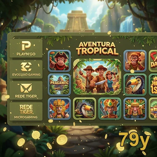 Imagem de jogos de caça-níqueis na 79y com temas de aventura.