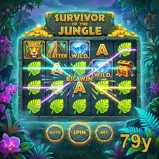 Imagem do jogo 'Survivor of the Jungle' disponível no 79y.