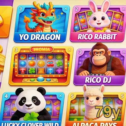 Diversas opções de jogos na 79y com acesso VIP.