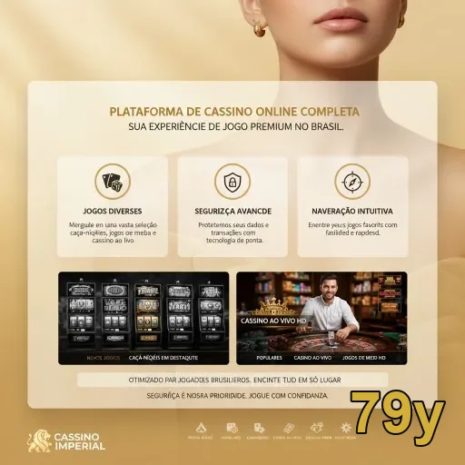 Interface de jogos e serviços VIP da 79y para jogadores exigentes.